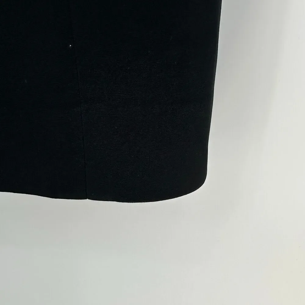 Vintage Cocktail Dress Nipon Boutique Womens Size 14 Black LBD Beaded Timeless - Picture 7 of 10